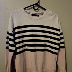 Striped Black and Pink Sweater